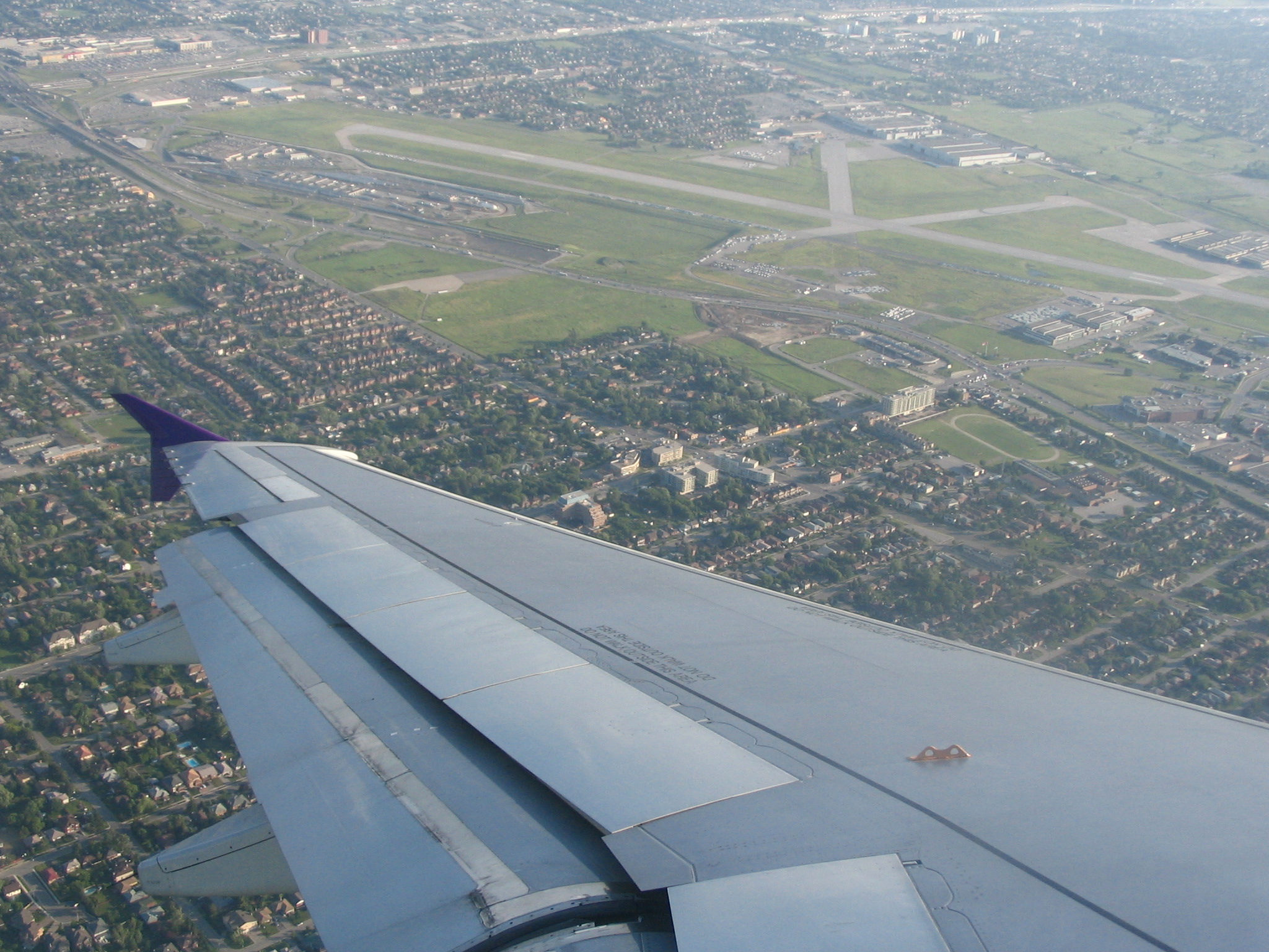 Landing in Toronto